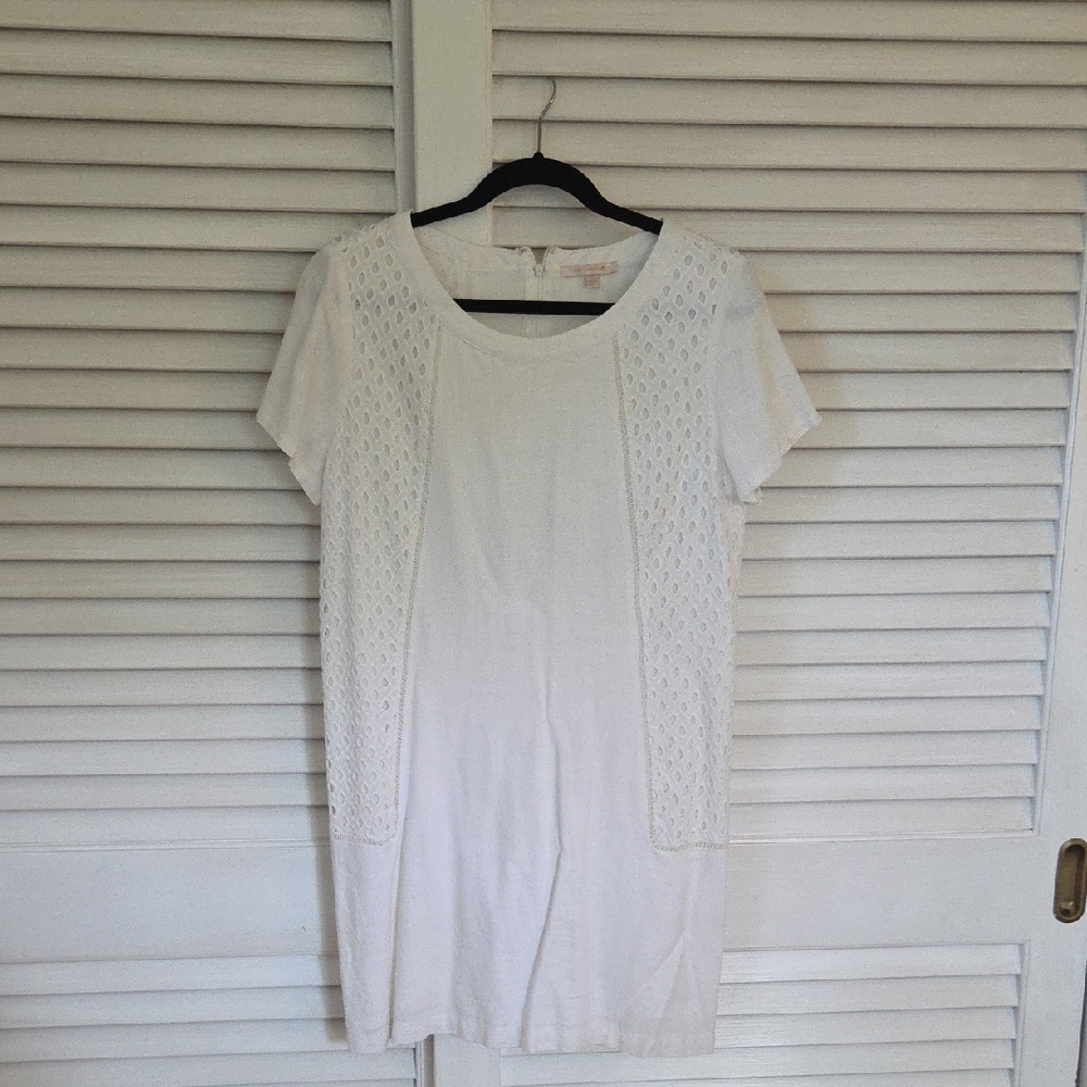 Skies Are Blue Ivory Short Sleeve Dress